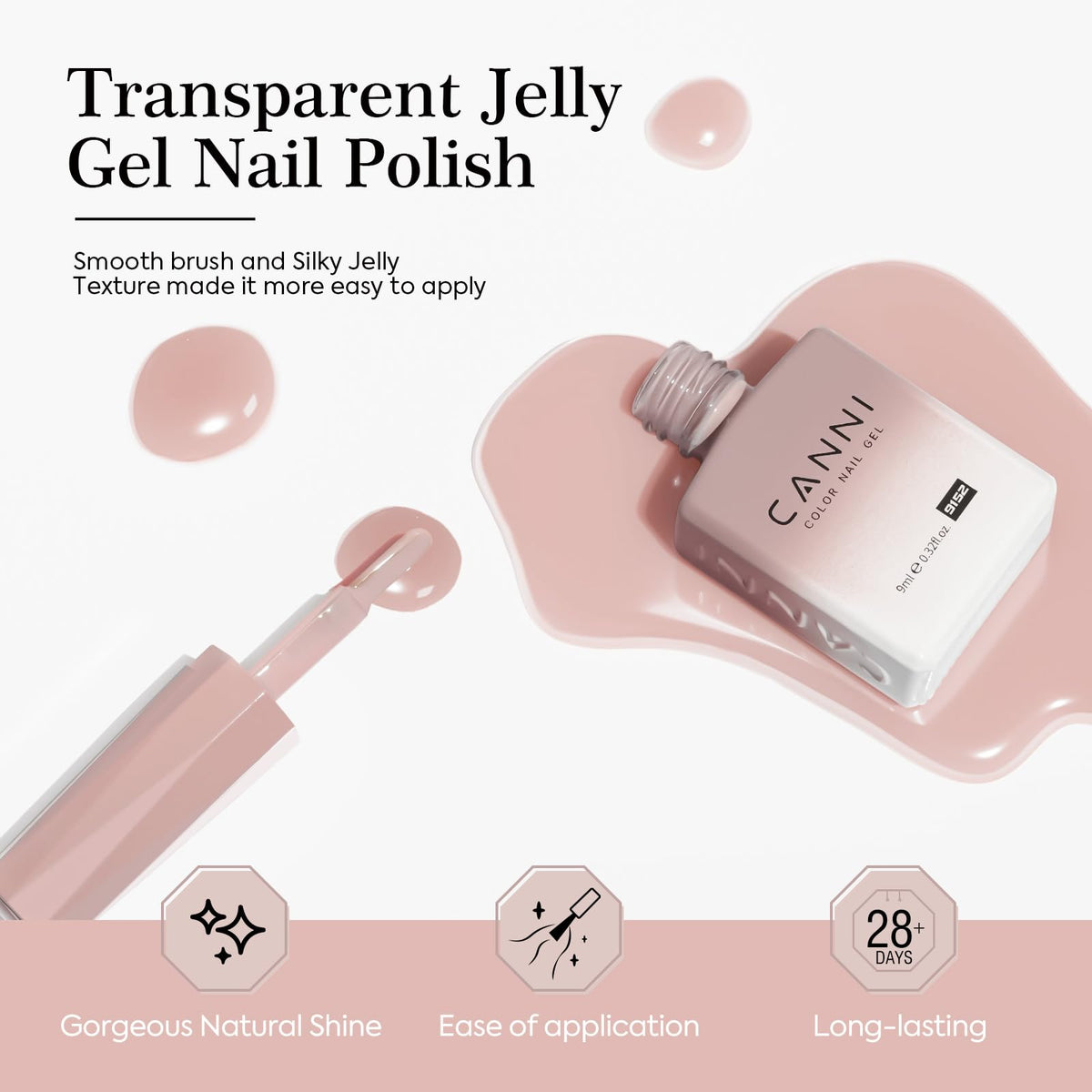 CANNI brush detail showing thick smooth brush for even application benefit