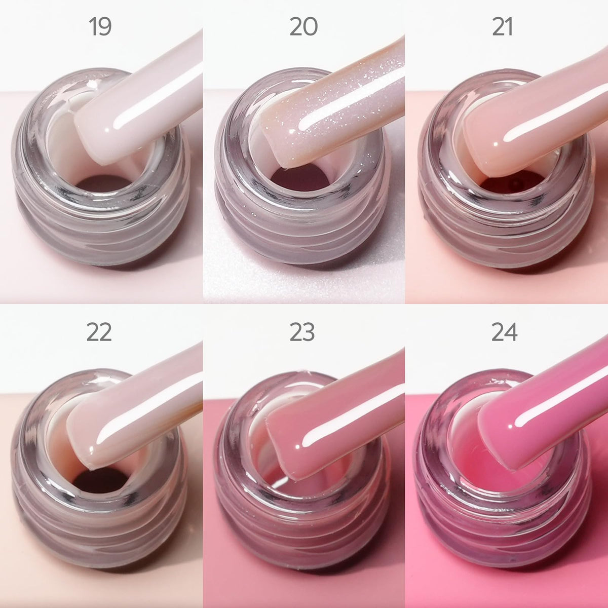 CANNI brush stroke on nail swatch demonstrating color payoff and natural-looking coverage