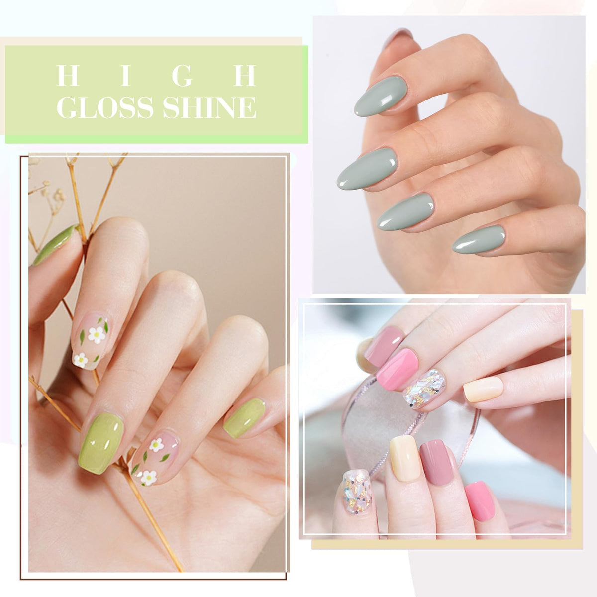 CANNI brush stroke on nail tip showing smooth coverage and true pastel finish