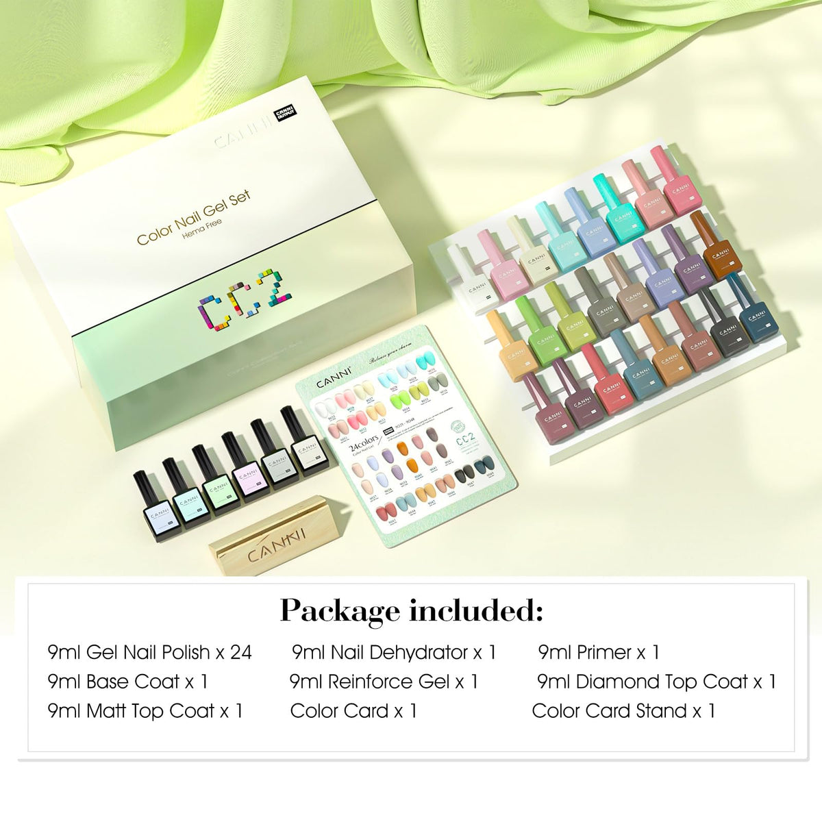 CANNI brush stroke showing smooth gel texture and coverage