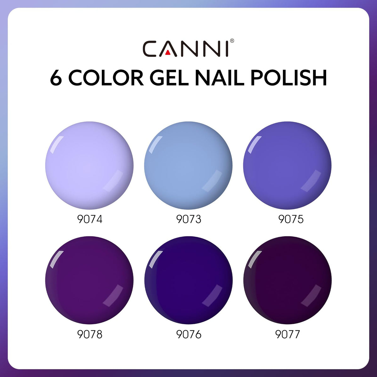 CANNI colored bottles that display exact shade preview for faster, accurate polish choices