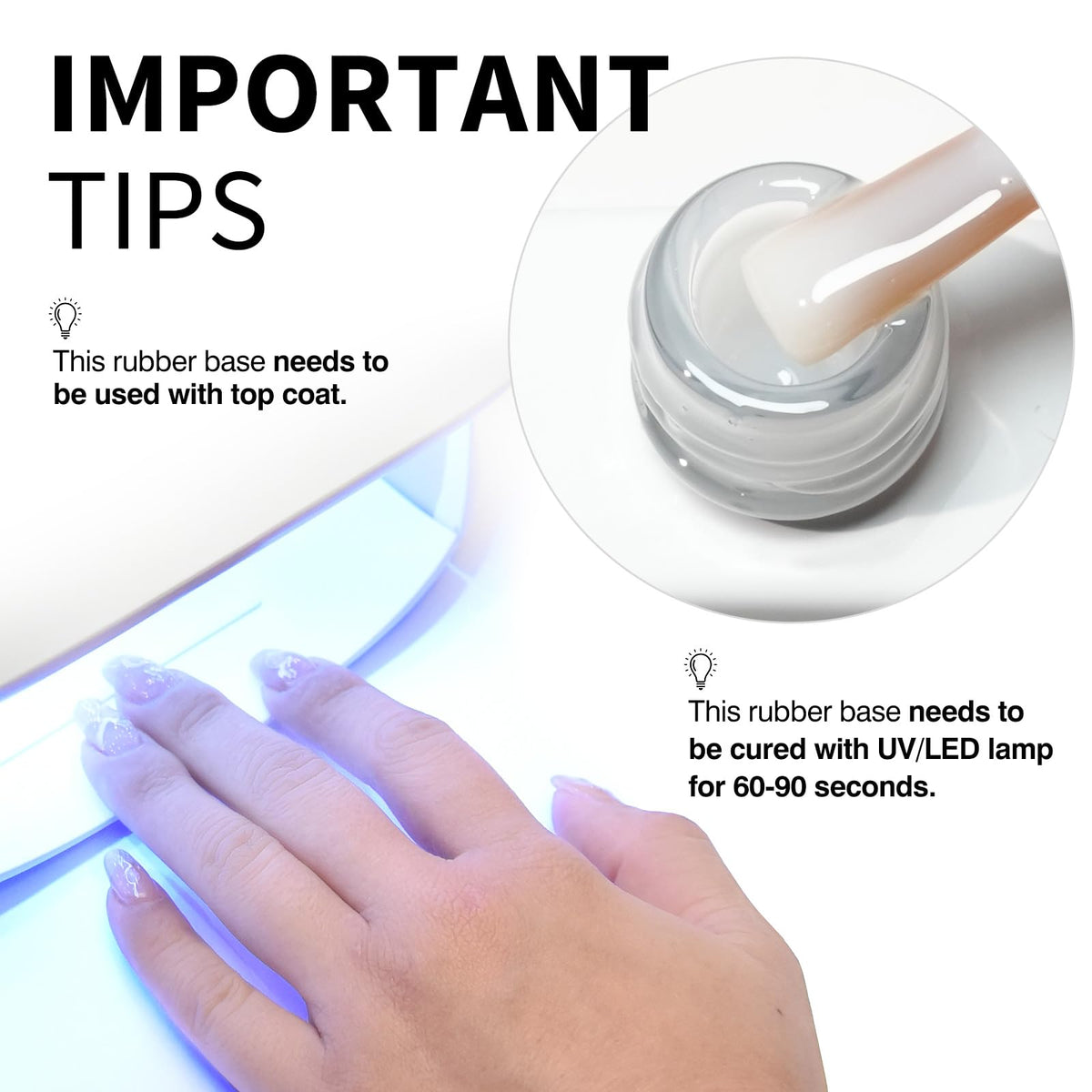 CANNI curing under LED lamp for fast, durable finish