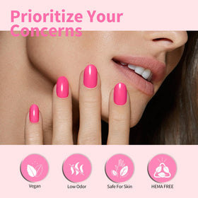 CANNI cured glossy nails showing high-shine finish and long-lasting color after LED curing