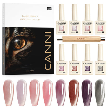 CANNI front packaging showing eight gel bottles and magnet for easy selection