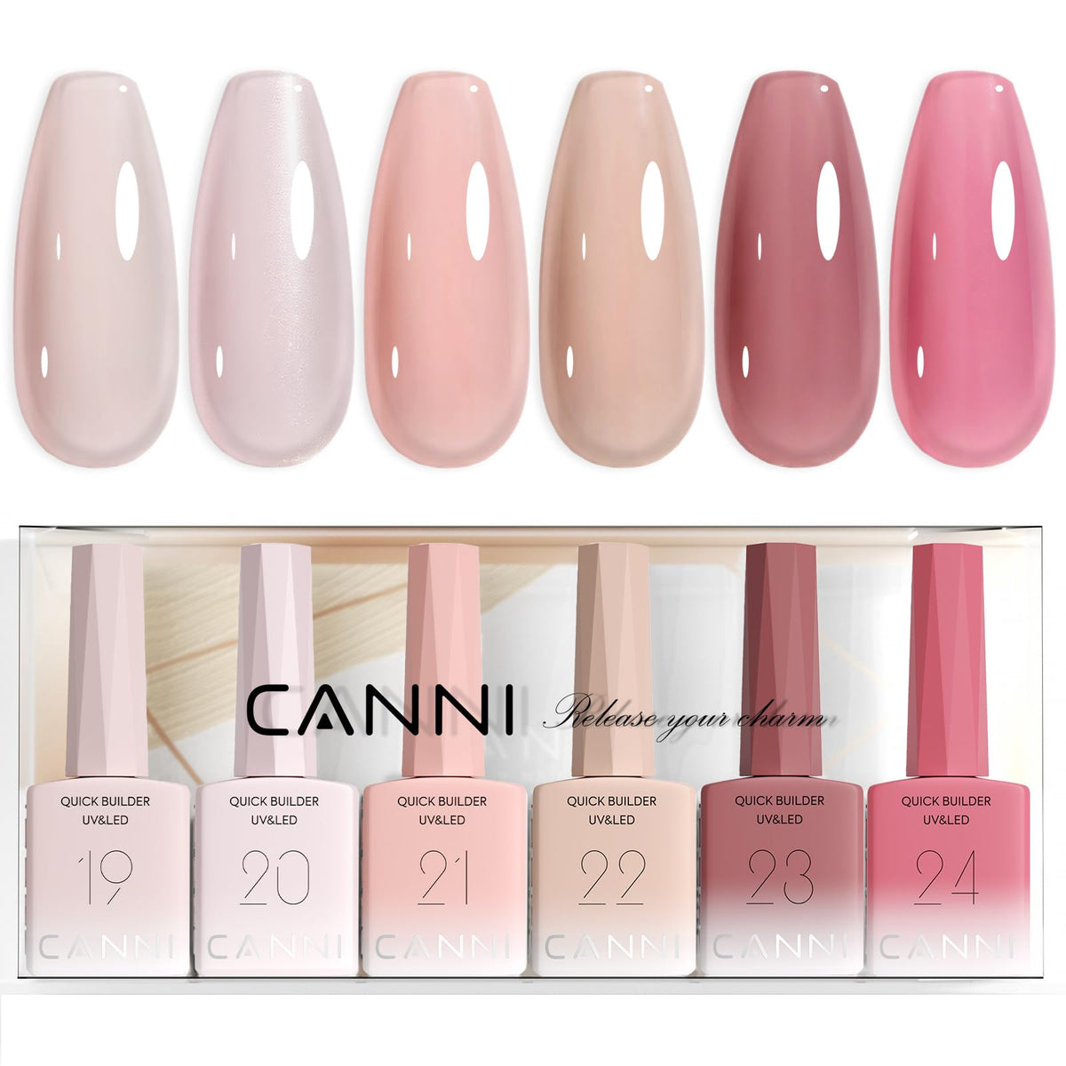 CANNI front packaging nude pink set showing full collection and cohesive tones for versatility