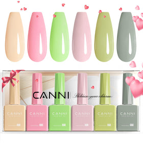 CANNI front packaging showing six pastel gel bottles and gift-ready box benefits easy gifting