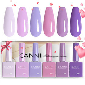 CANNI front packaging showing six light purple gel bottles for easy selection