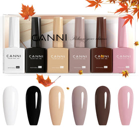 CANNI gel application in salon setting demonstrating professional technique and cured shine