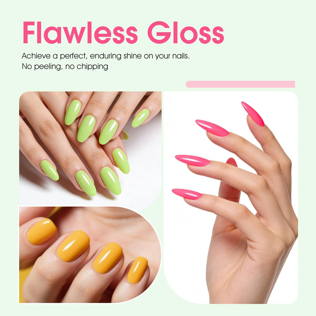 CANNI polish being cured under LED lamp showing fast, glossy finish benefit