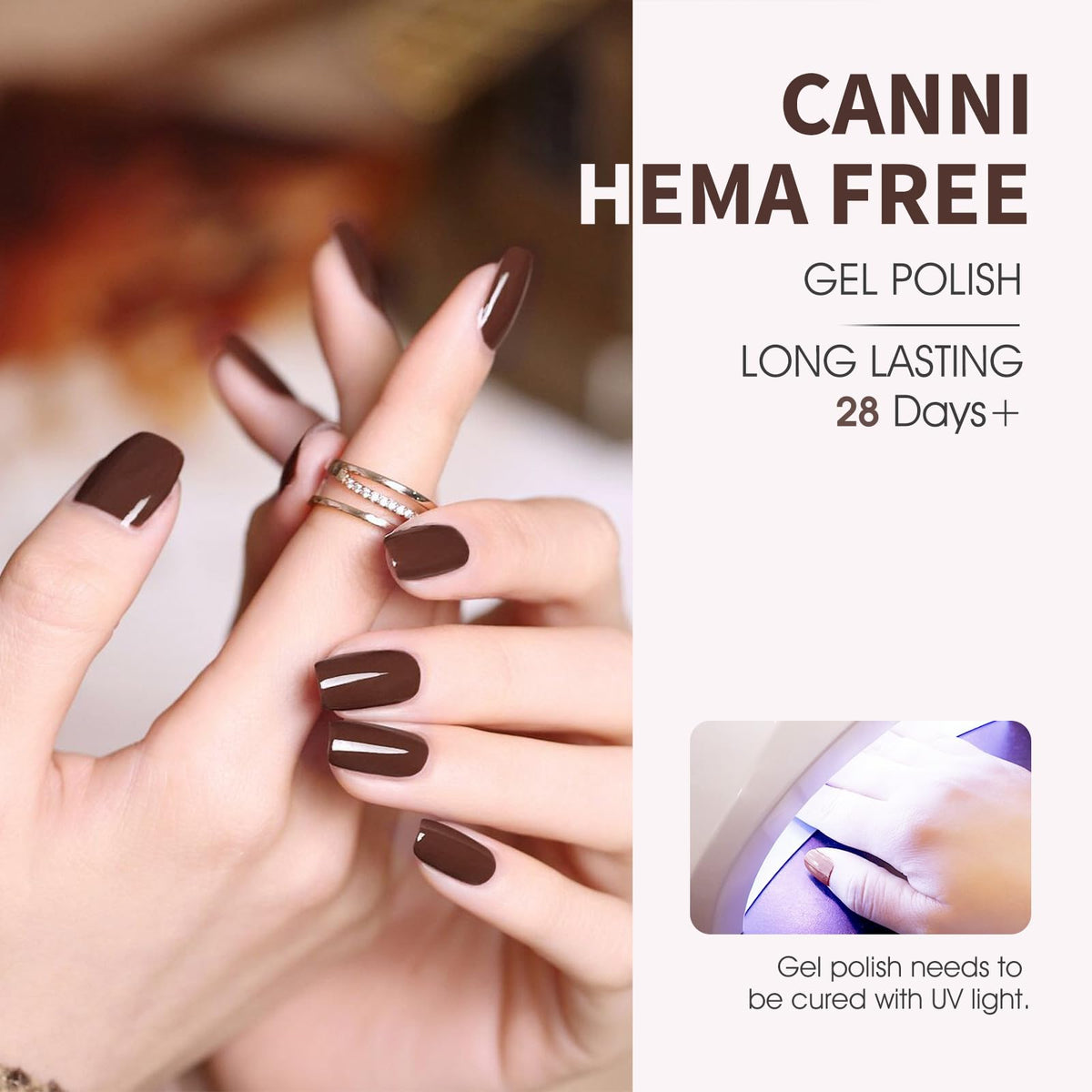 CANNI gel texture droplet showing dense pigmentation for opaque coverage
