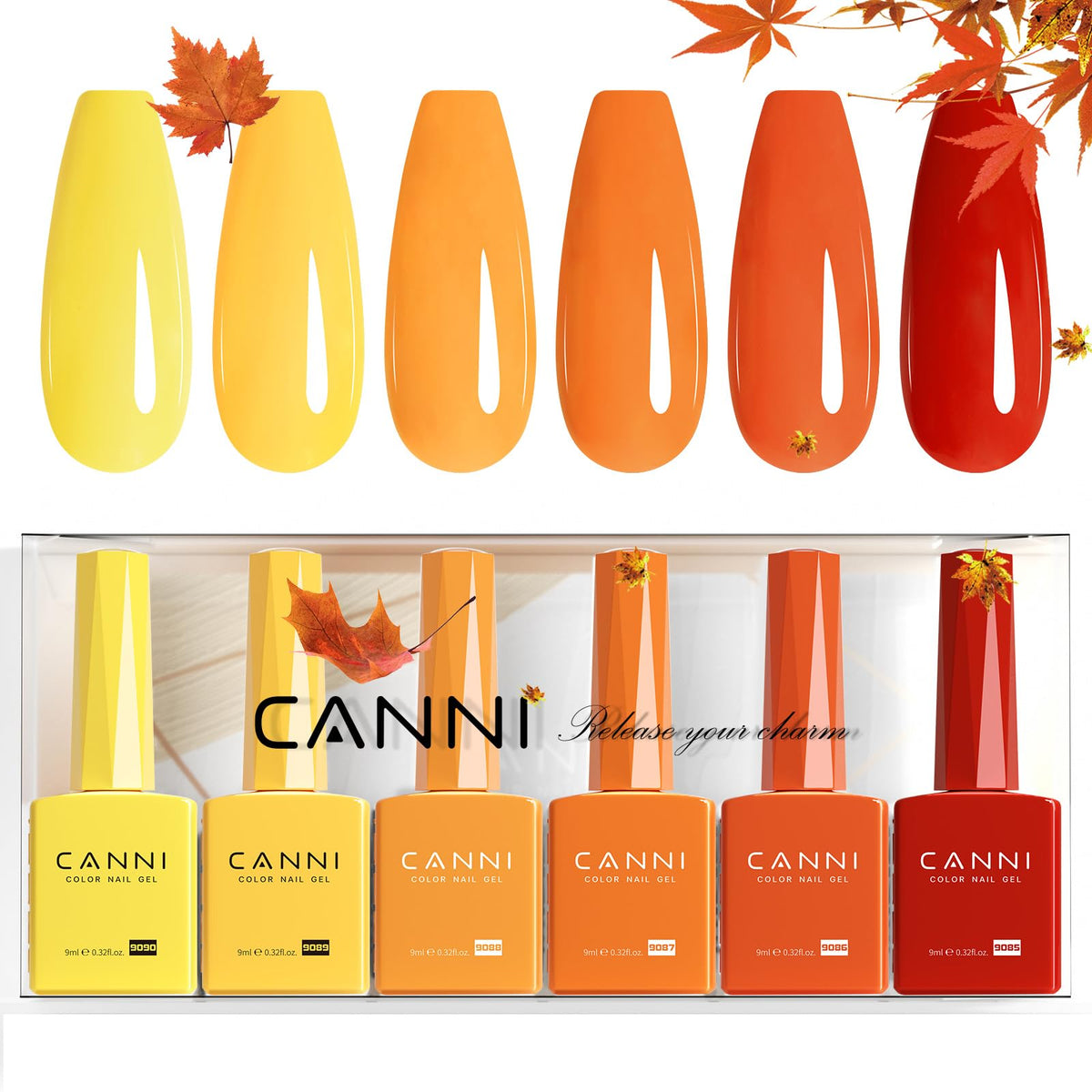 CANNI glossy finish on nails under light showing durable shine benefit
