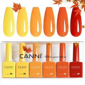CANNI glossy finish on nails under light showing durable shine benefit