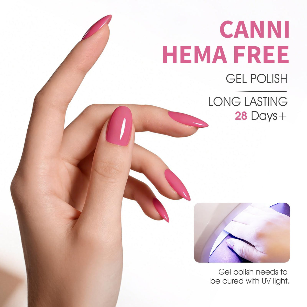 CANNI on-model manicure in lifestyle setting showcasing wearable long-lasting finish