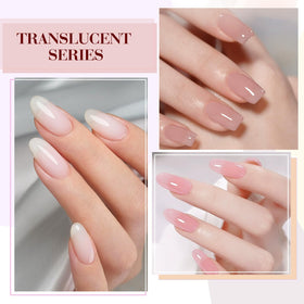 CANNI hand model wearing natural manicure for an everyday professional look
