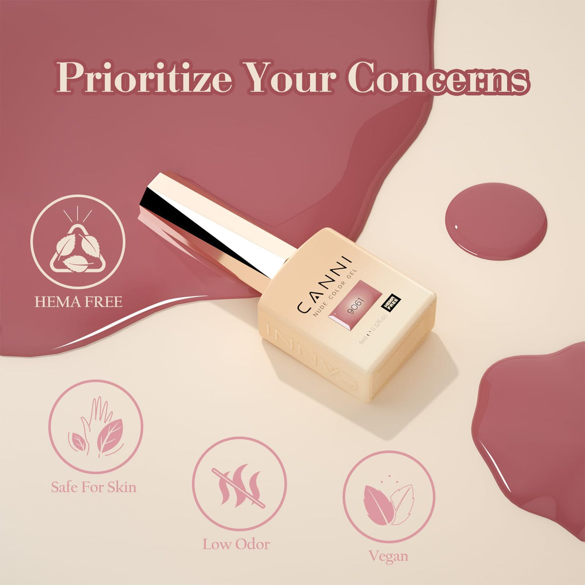 CANNI in-salon manicure in use for professional-quality cured shine