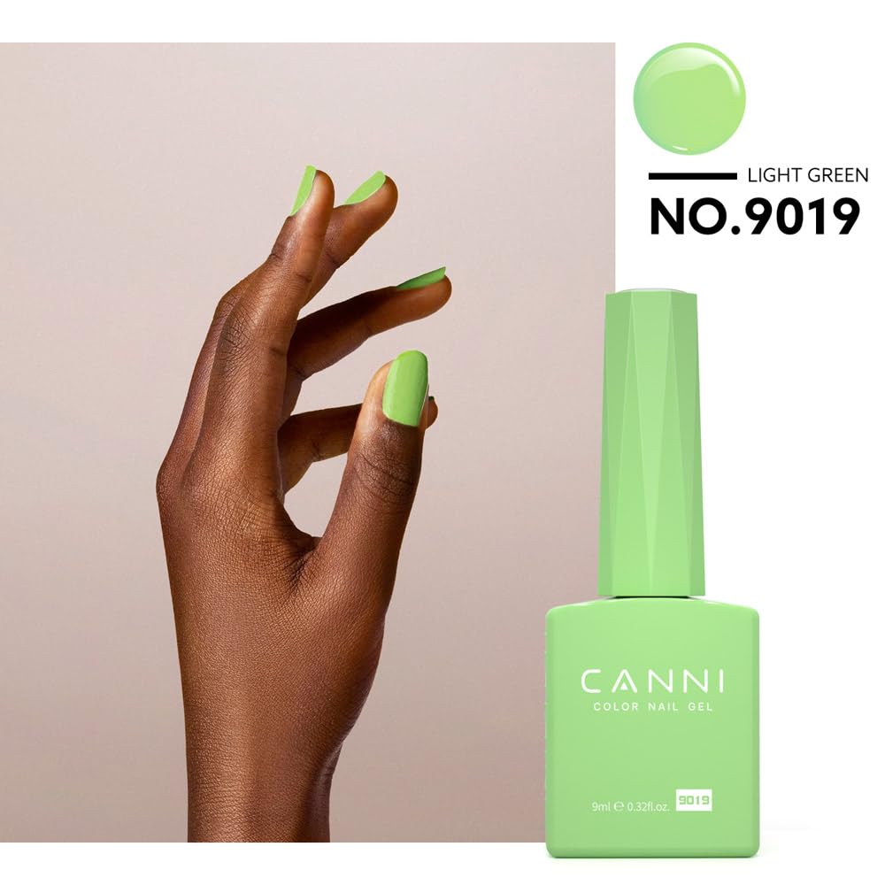 CANNI gel polish curing under LED lamp demonstrating quick salon curing