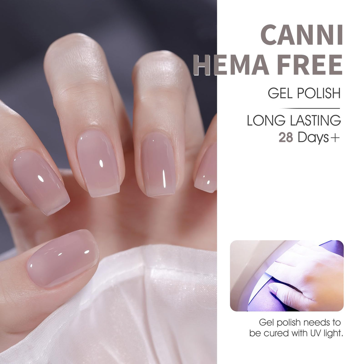 CANNI swatched on fingers showing buildable sheer to medium coverage