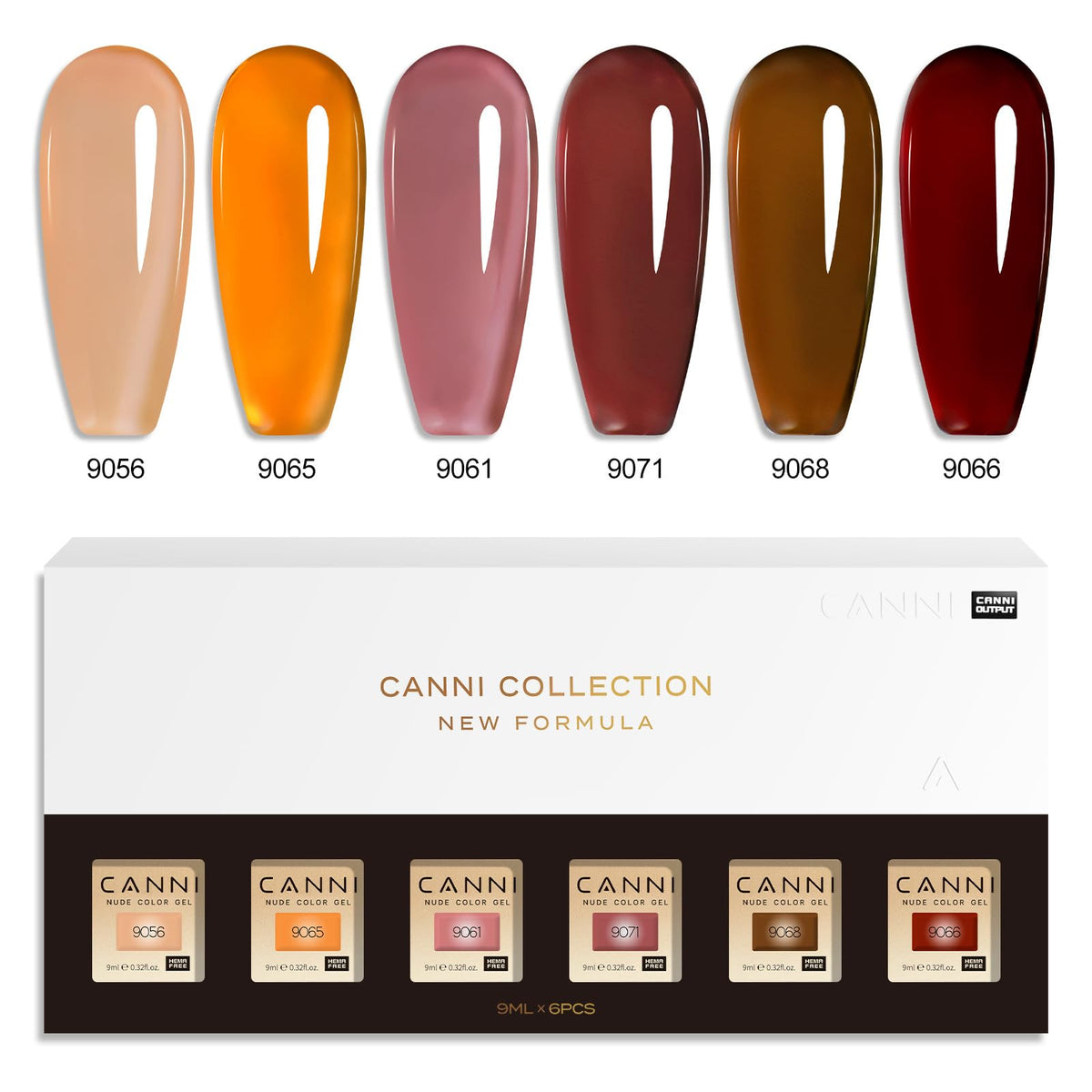 CANNI lifestyle autumn outfit manicure displaying warm brown jelly nails