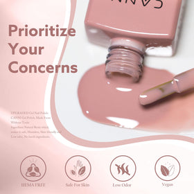 CANNI lifestyle bridal manicure scene showing soft pink nails for special occasions