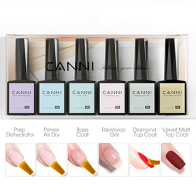 CANNI manicure on a dressed table showing at-home salon style