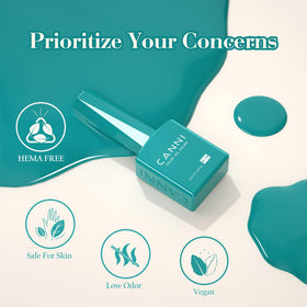 CANNI manicure setup on tabletop showing kit in use for salon or DIY convenience benefit