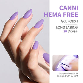 CANNI light lilac close-up showing smooth gel texture and even coverage