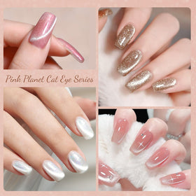 CANNI magnet held over nail creating cat eye stripe for precise control