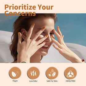 CANNI manicure in use on nails demonstrating salon-quality shine and durability