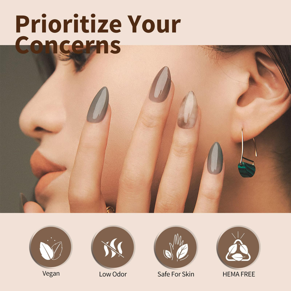 CANNI salon setup showing professional-looking cured gel finish