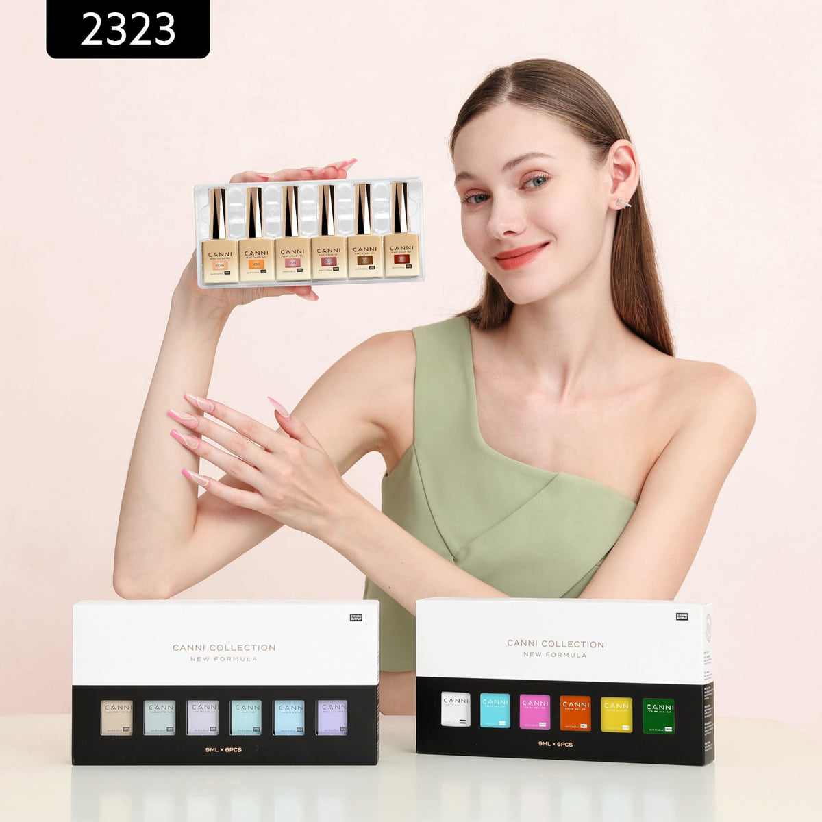 CANNI shades arranged flatlay to compare translucent coffee and caramel tones