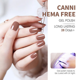 CANNI swatches on nail wheel illustrating wearable neutral shade range