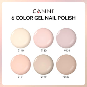 CANNI six bottles arranged showing shade range for easy selection