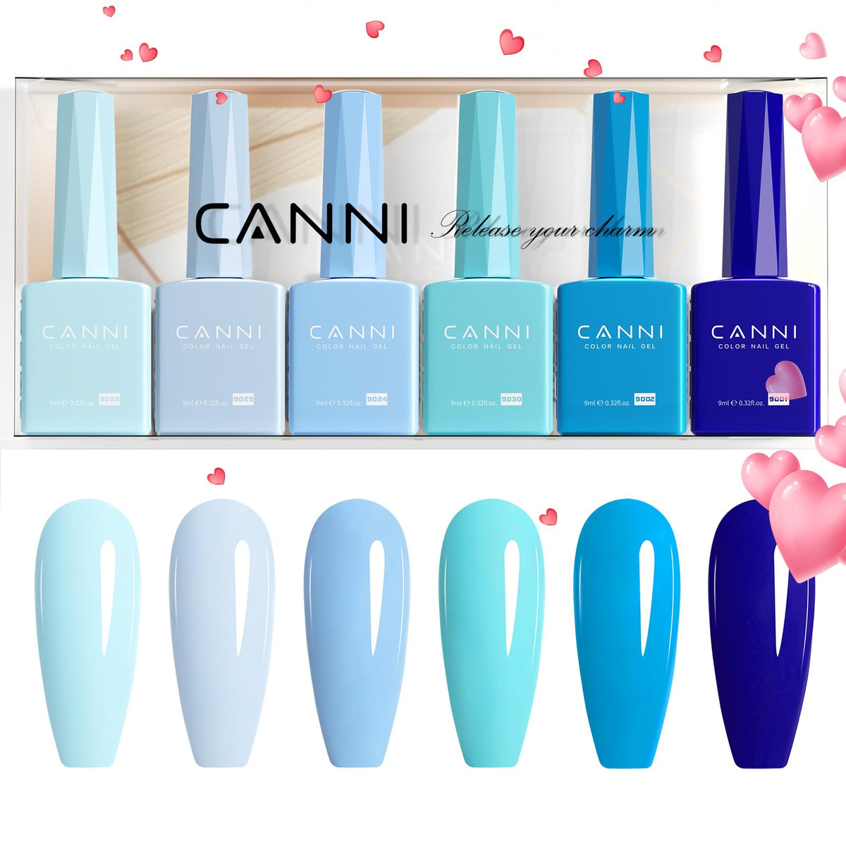 CANNI size and capacity comparison with 9ml bottles to show travel-friendly volume