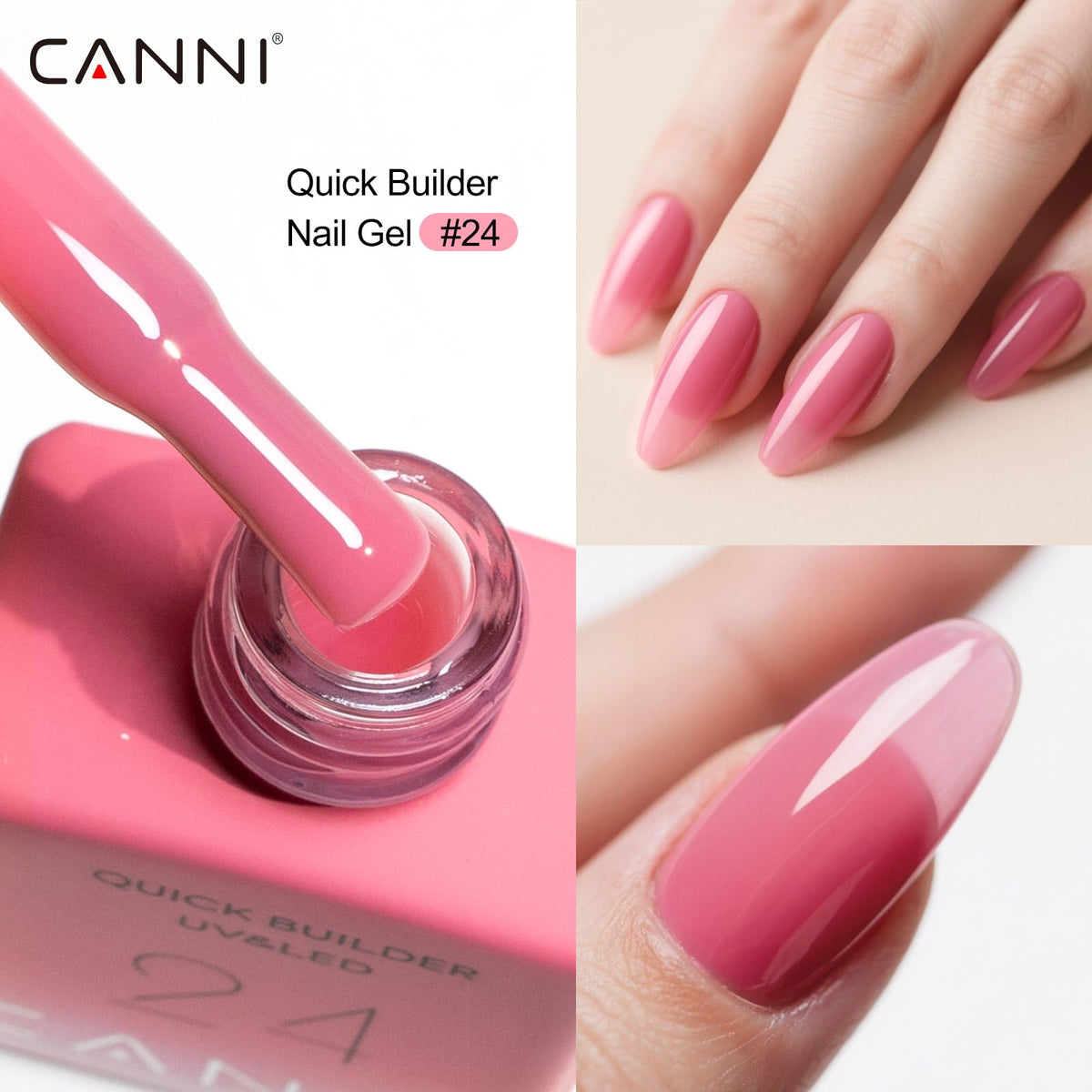 CANNI styled lifestyle flatlay nail tools with gels showing kit-ready convenience and aesthetics