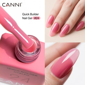 CANNI styled lifestyle flatlay nail tools with gels showing kit-ready convenience and aesthetics