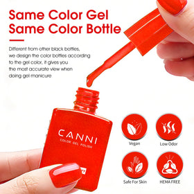 CANNI glossy texture close-up highlighting vibrant finish and shine