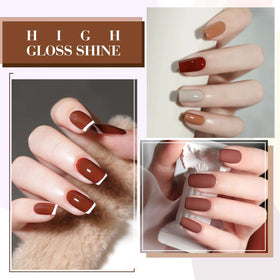 CANNI cured gel surface close-up, high-gloss smooth texture benefit