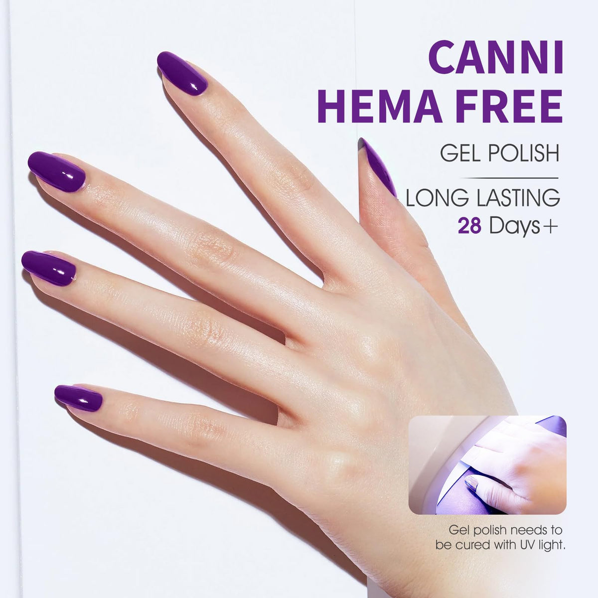 CANNI texture swipe demonstrating rich pigment and opaque coverage after one coat