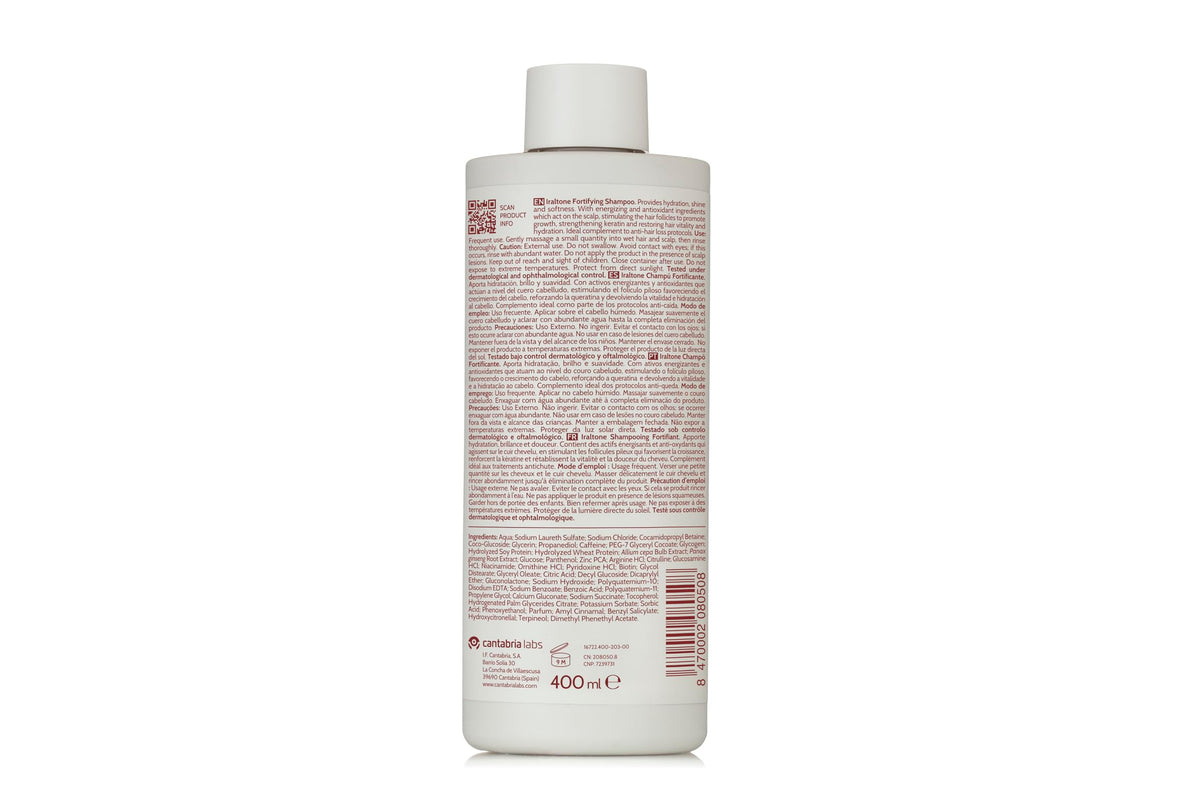 Cantabria Labs IRALTONE creamy foam texture highlighting gentle cleansing