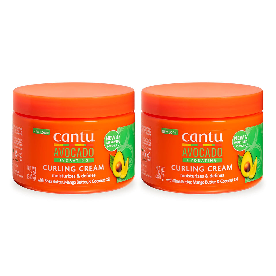 Cantu front packaging showing dual 12 oz jars and product name benefits