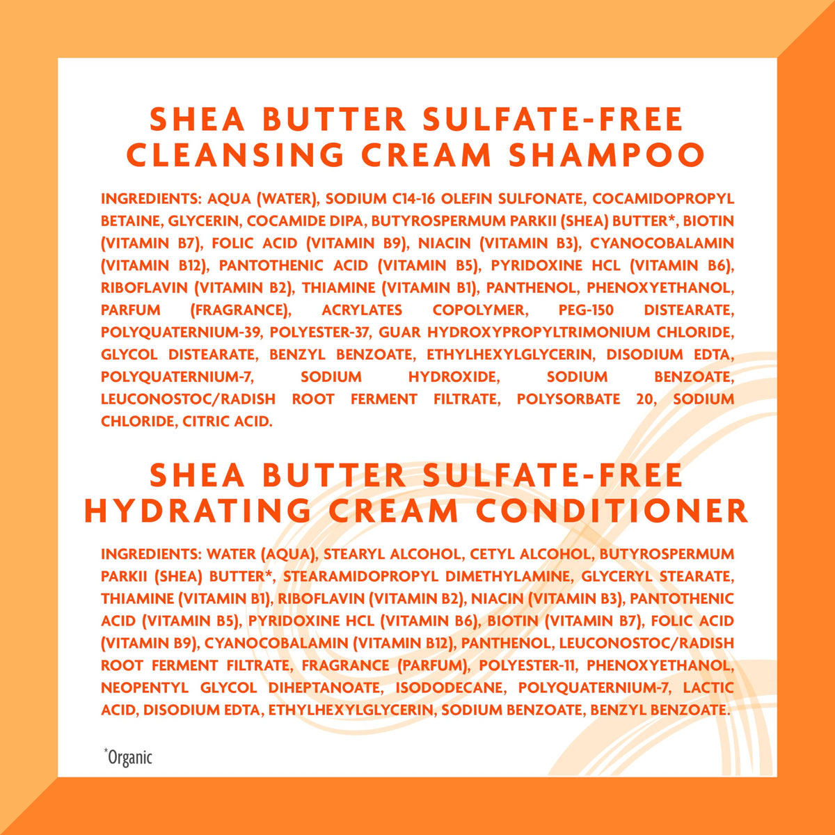 Cantu before and after moisture visual on hair, showing improved softness