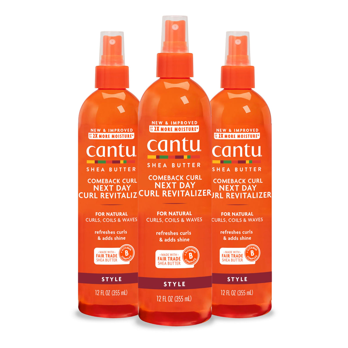 Cantu bottle front packaging showing label and product benefits
