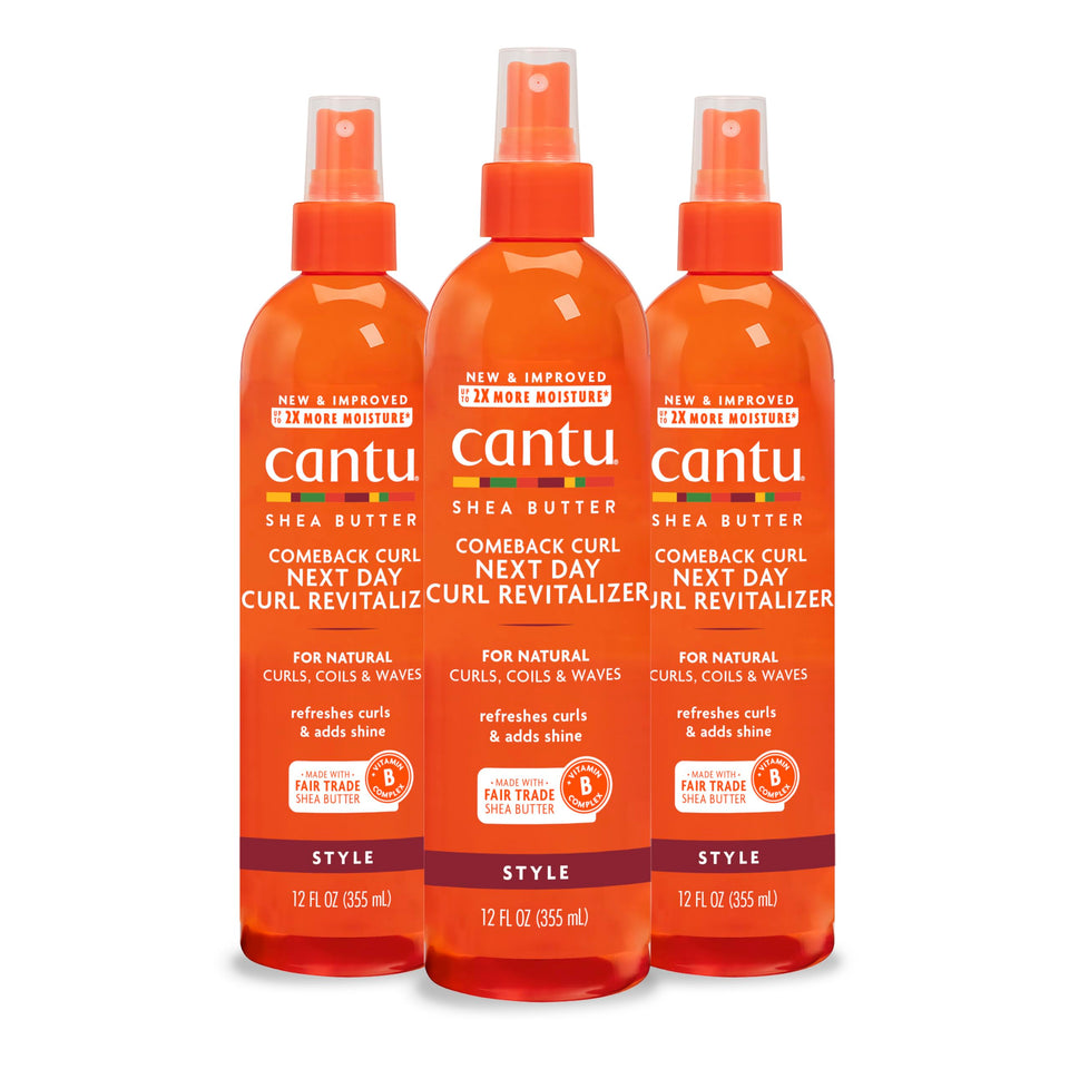 Cantu bottle front packaging showing label and product benefits