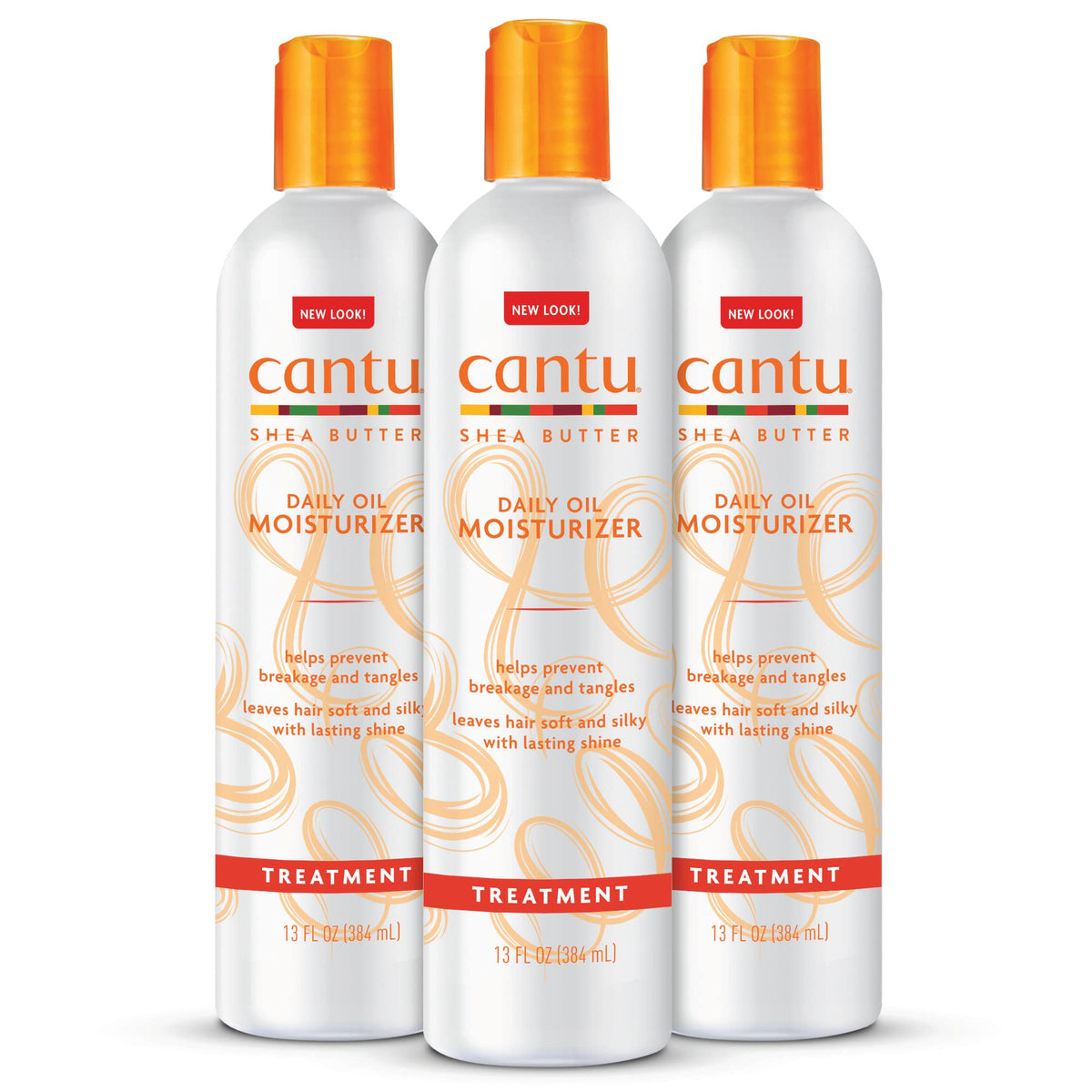 Cantu front packaging showing 13 fl oz bottle and clear product benefits