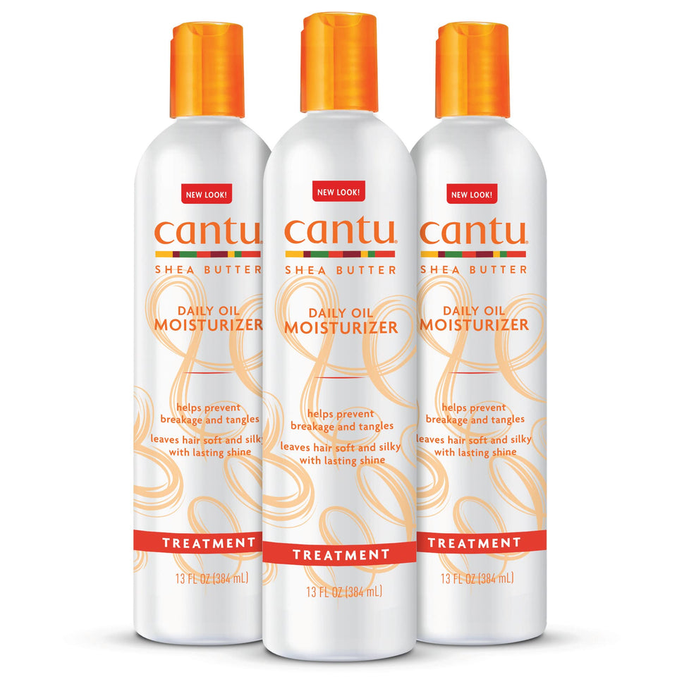 Cantu front packaging showing 13 fl oz bottle and clear product benefits
