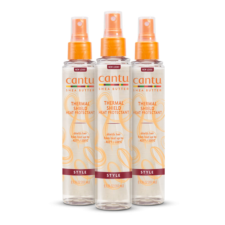 Cantu bottle front packaging showing product and benefits
