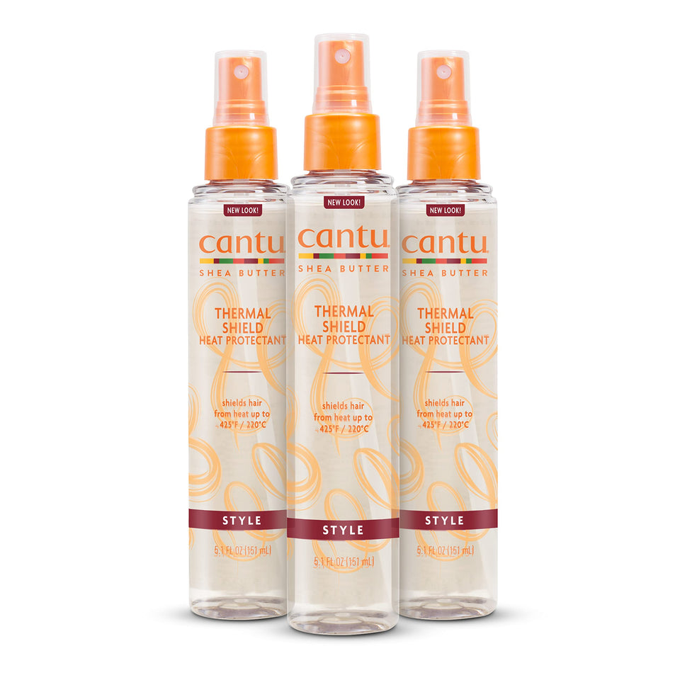 Cantu bottle front packaging showing product and benefits