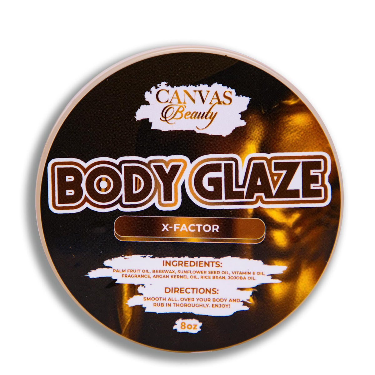 Canvas Beauty jar front view showing label and sleek packaging for shelf appeal