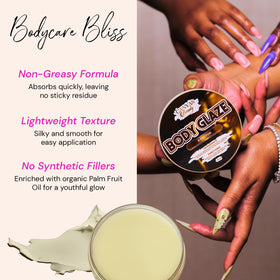 Canvas Beauty ingredient set with jojoba oil, rice bran and beeswax highlighting nourishment