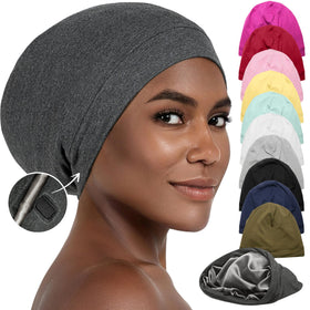 CAPLORD front view dark gray bonnet shows neat fit and everyday style